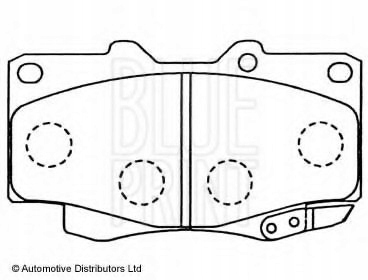 фото №1, Тормозные колодки перед toyota land cruiser 84-, 4 runner 90-