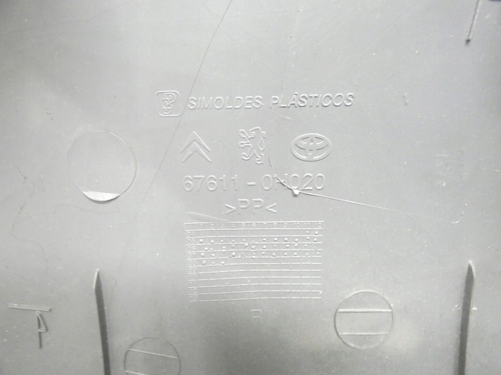 фото №10, Обшивка дверь правый перед citroen c1 107 aygo i 3d 05-14 электрика