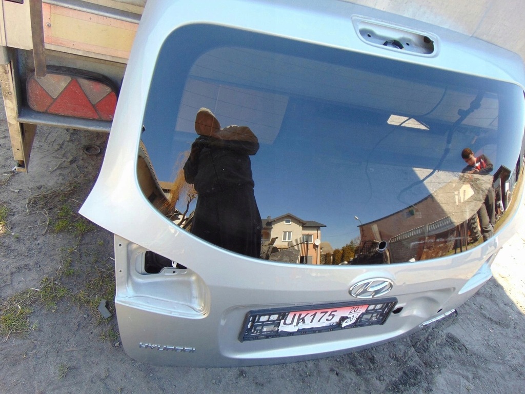 фото №11, Крышка багажника багажника задняя hyundai santa fe ii серебристая