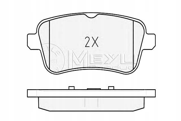 Купить Meyle тормозные колодки ham. db задний  w166/x166 gl/ml 11- + ассистент водителя #28