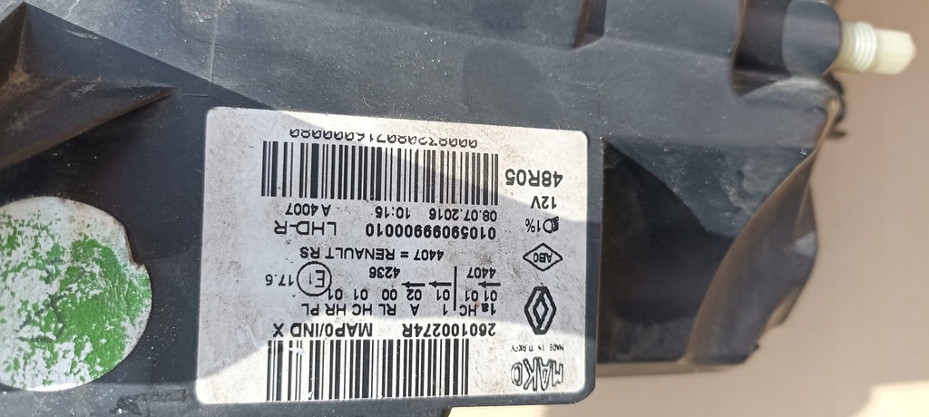 фото №12, Lampaprawa renault clio iv 4 full led 260100274r