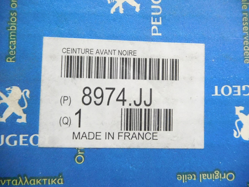 фото №5, Pas безпеки лівий передній peugeot 307 8974jj