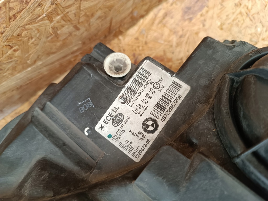 фото №10, Фара лампа правая перед eu 7229672 bmw 1 f20 f21