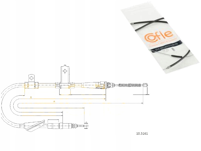 фото №1, Cofle трос гальма ручного land rover freelander