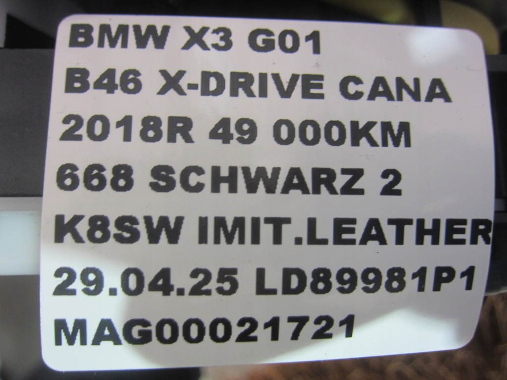 Bmw x3 g01 x4 натяжитель поперечина передний перед левый  72117469953 7469953 америка Доставка