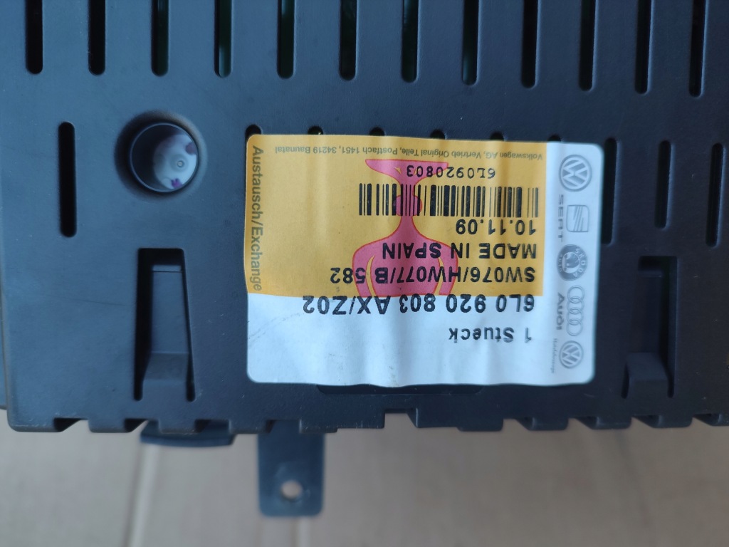 фото №6, Лічильник прилади seat ibiza iii lift 1.4tdi 6l0920803ak europa