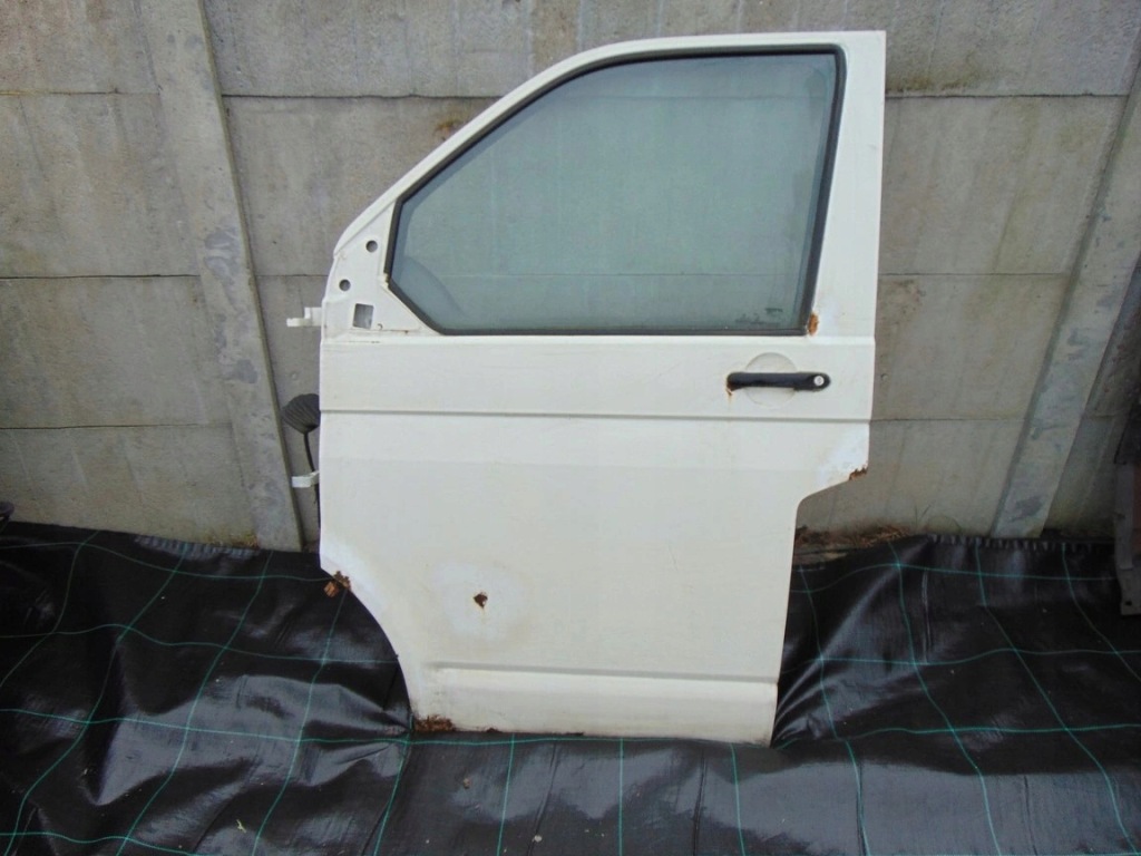 фото №1, Дверь левый перед vw transporter t5 белый полный