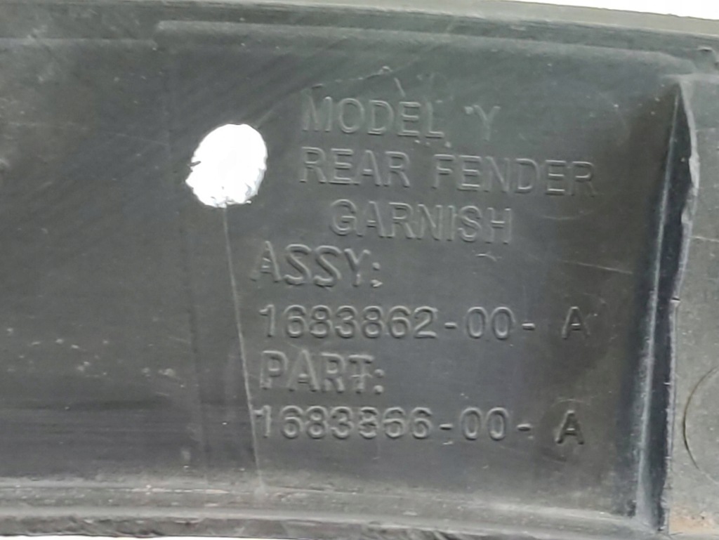 фото №9, Tesla model y молдинг крила правий задня 168386600a