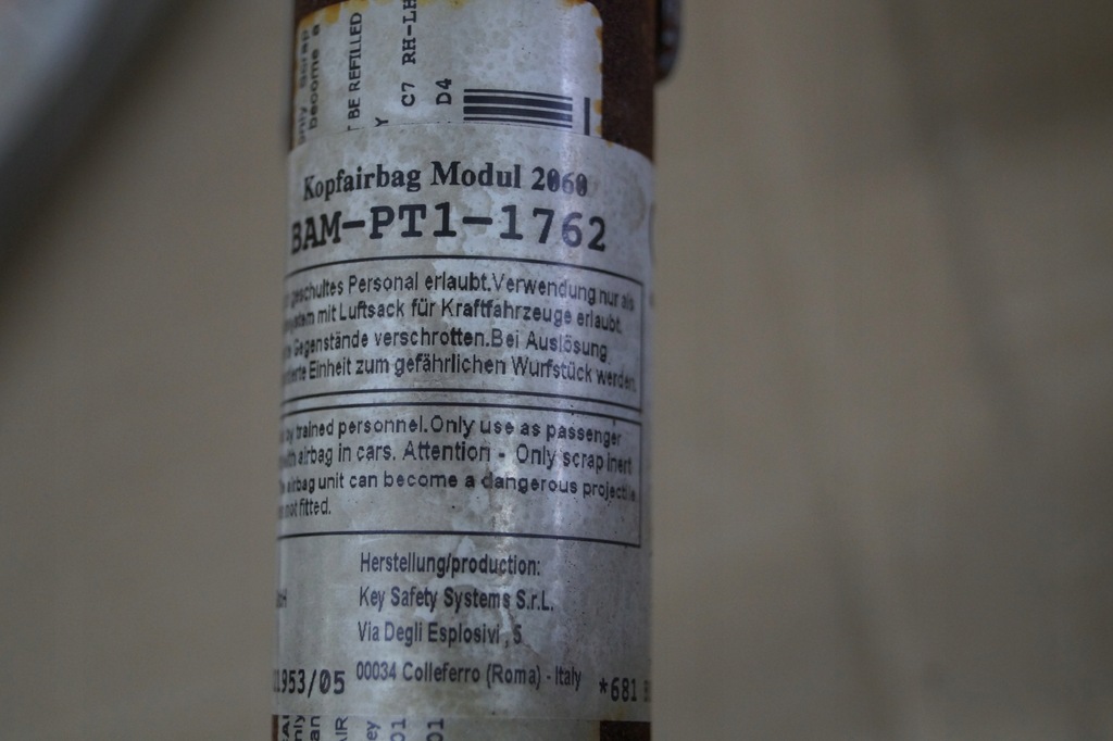 фото №15, Audi a6 c7 4g5880742b шторка безопасности правая подушка безопасности