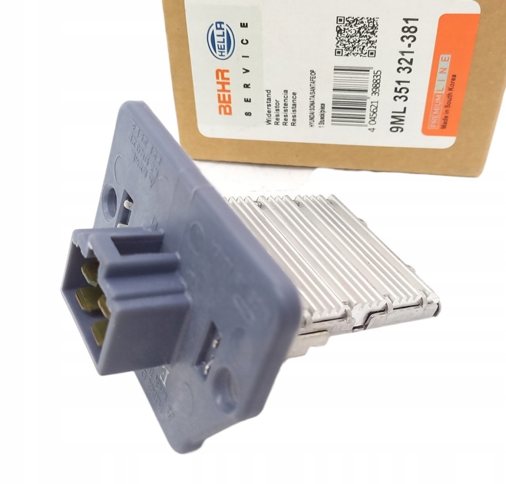 фото №1, Резистор вентилятор elantra matrix santa fe tiburon trajet tucson kia magentis