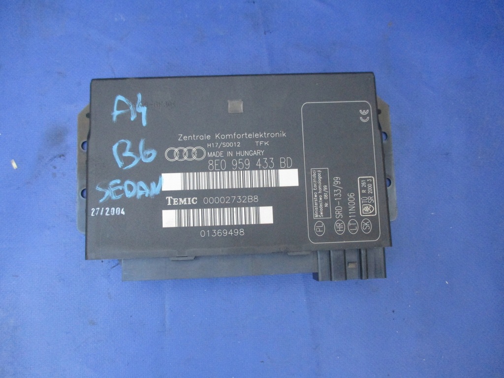 фото №1, Audi a4 b6 модуль комфорта 8e0959433bd