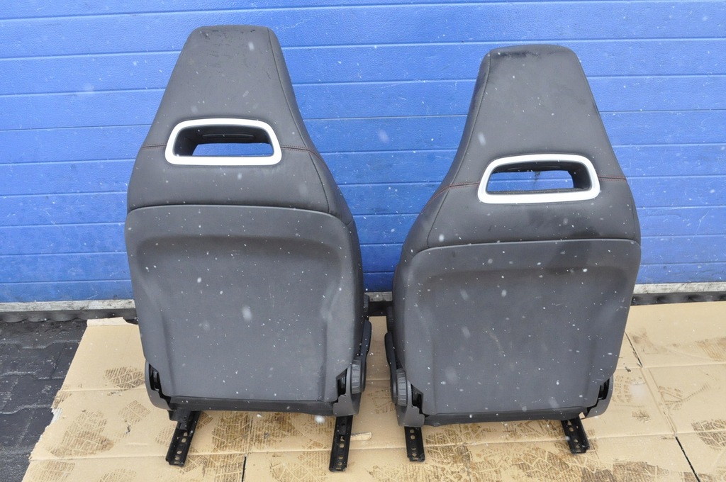 фото №13, Mercedes w176 сидіння заднє сидіння обшивки шкіра uk