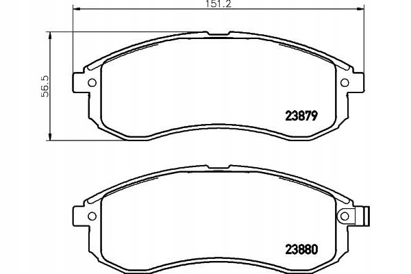 фото №1, Тормозные колодки тормозные mitsubishi перед l200 96-07 texta