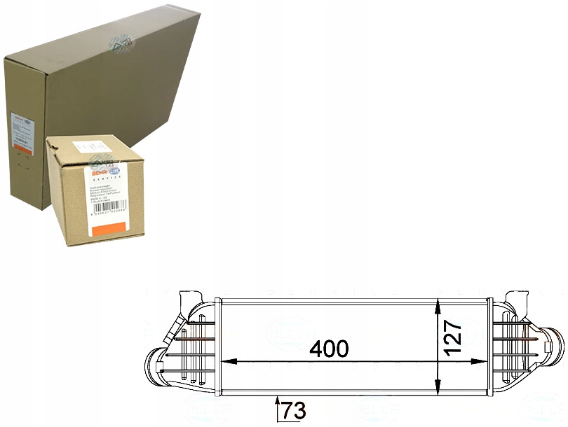 фото №1, Інтеркулер радіатор повітря наддувний [be