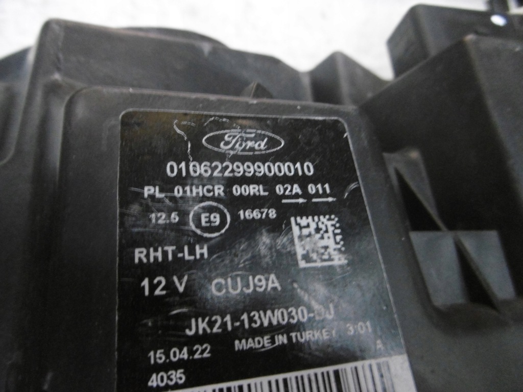 фото №5, Ford transit custom lift лампа ліва led 18- оригінальний номер