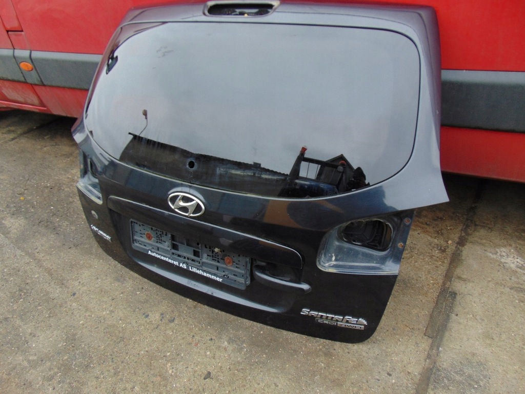 фото №6, Кришка багажника багажника задня hyundai santa fe ii czarna з скло