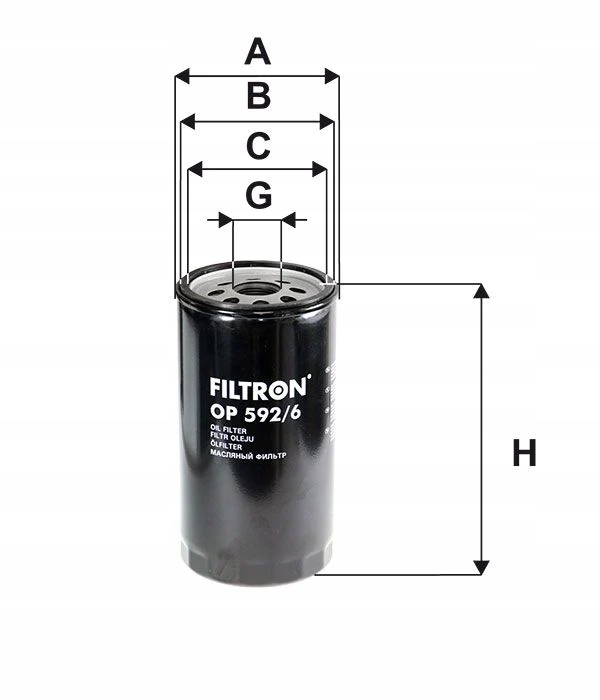 Filtron op 592/6 фільтр оливи Доставка