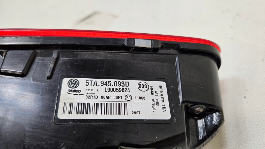фото №7, Лампа задняя задняя левая w крышка vw touran ii 5ta945093d