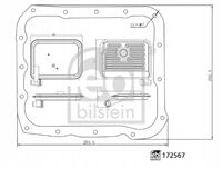 фото №1, Febi bilstein 172567 набор фильтра гидравлического, автоматическая коробка передач передач