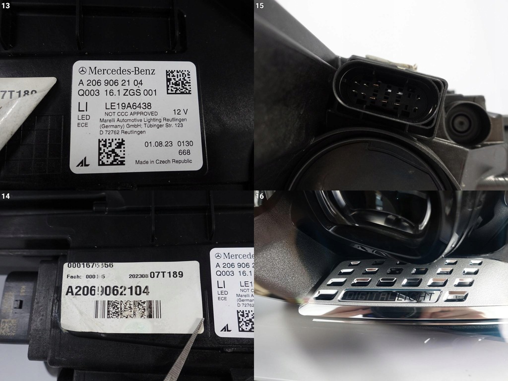 фото №11, Mercedes c-klasa w206 21- full led digital light лампа левая eu