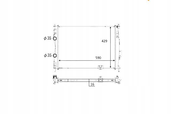 фото №1, Nrf радіатор wody nissan qashqai / qashqai 2 2.0
