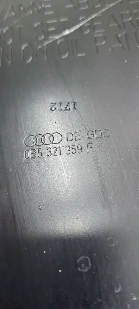фото №9, S4 b8 lift a4 піддон оливи коробки s-tronic s5 a5 3.0 tfsi 0b5 0b5321359f