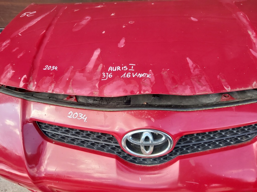 фото №5, Toyota auris i kompletny перед бампер капот 3j6
