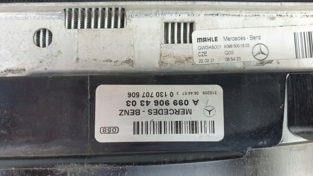 фото №7, Mercedes w253 glc 19- комплект радіатор оригінал