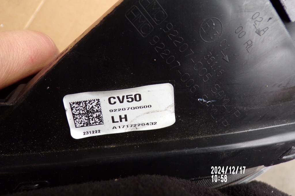 Фара hyundai bayon 92207q05000 левая drl led Оригинал