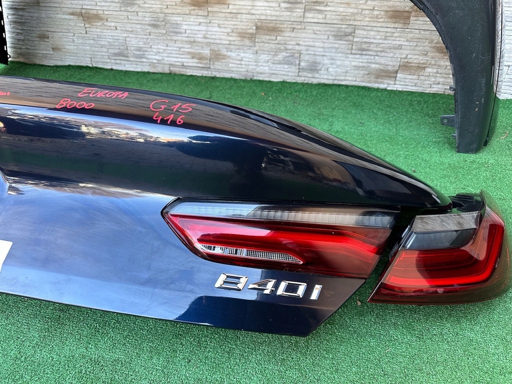 фото №5, Кришка багажника задня бампер задній лампи задні europa bmw 8 g15 416 m набір
