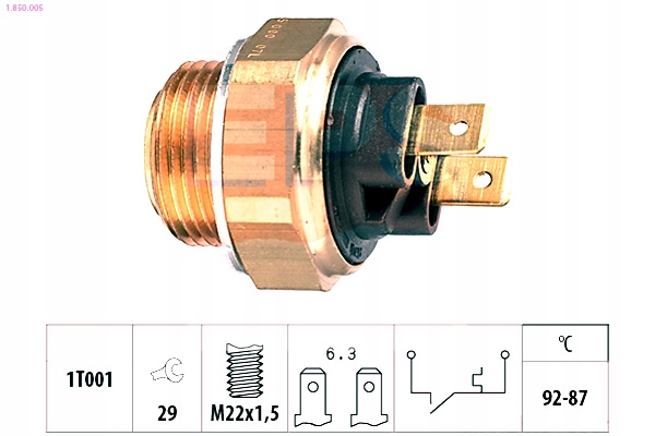 фото №2, Выключатель вентилятора радиатора vw eps