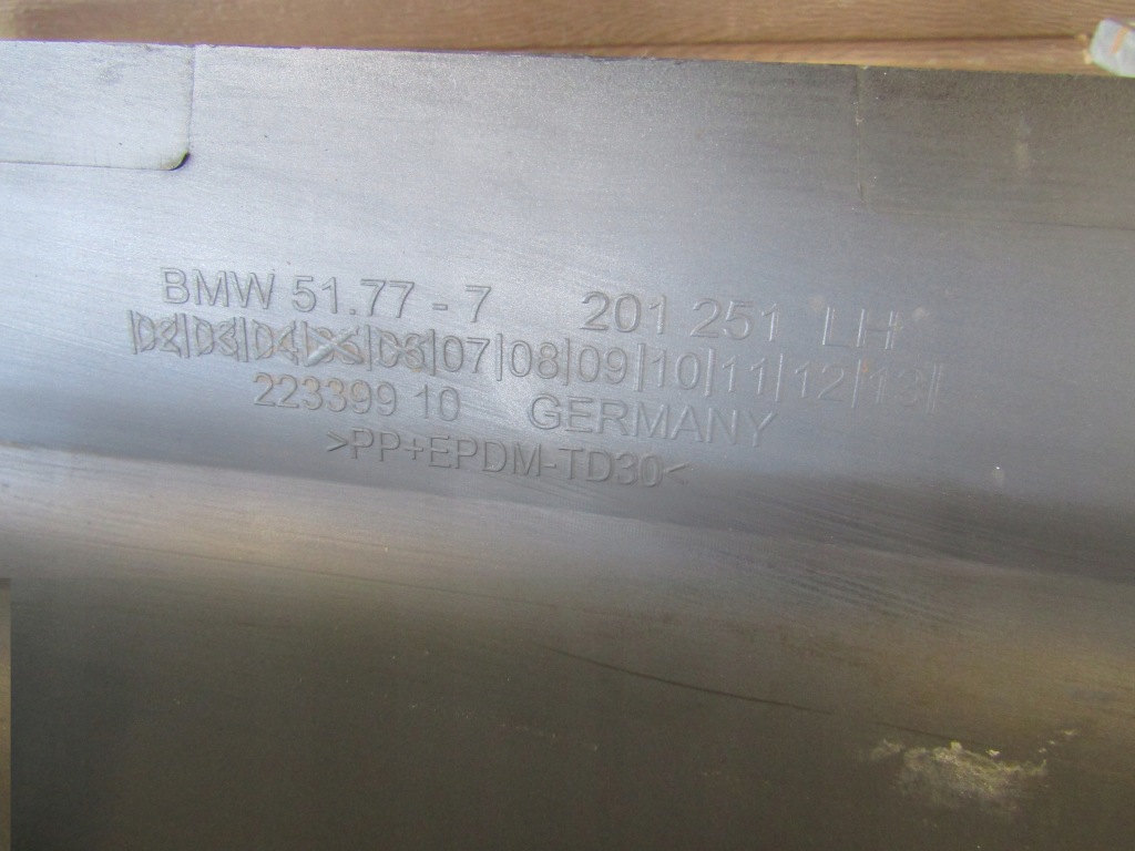 фото №8, Молдинг порог левая bmw 5 gt f07 g turismo 09-17