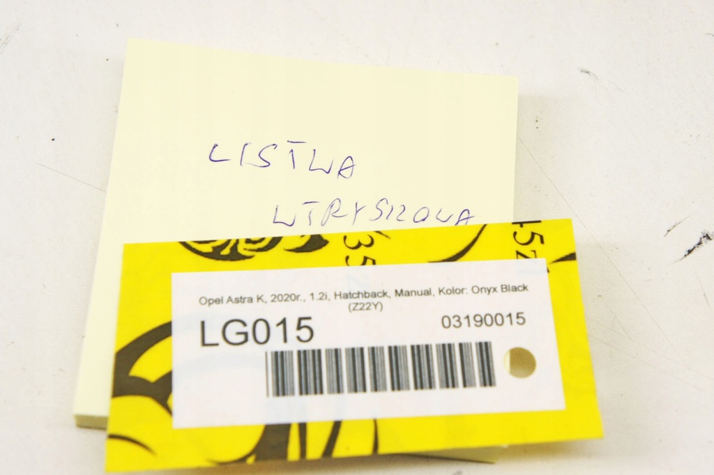 фото №7, Lg015 opel astra k 1.2i молдинг упорскування 55503731