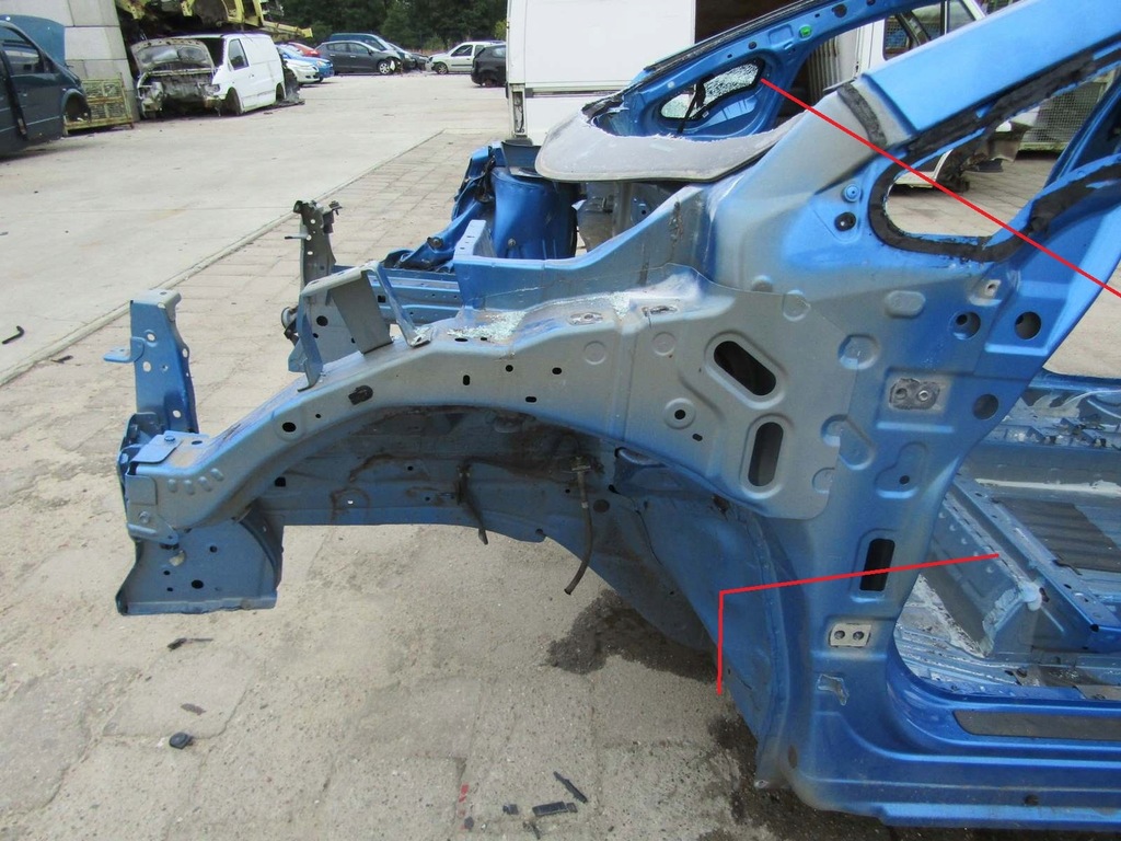 фото №1, Leaf ii ze1 21r лонжерон ліва чверть перед передня rca