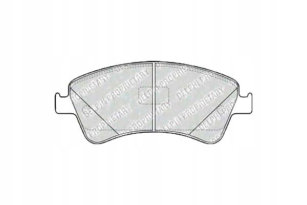 фото №1, Delphi lp2104 набор тормозных колодок тормозных, тормоза дисковые