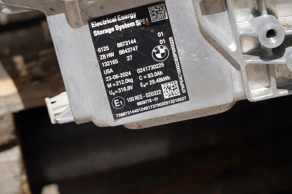 фото №8, Акумулятор 8873144 8843747 93ah en-29.48kwh bmw x5 g05 50 e plug-in-hybrid 24r