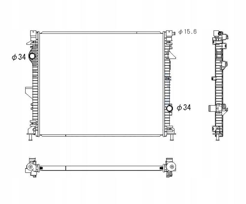 фото №1, Радиатор do ford edge 2015-2018 f2gz8005c