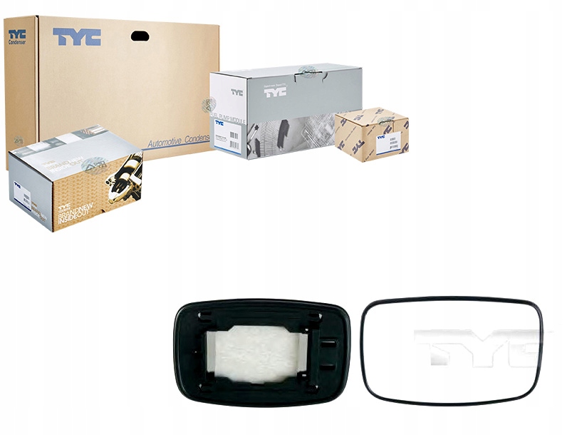 фото №1, Tyc 310-0014-1 стекло зеркало, зеркало наружное