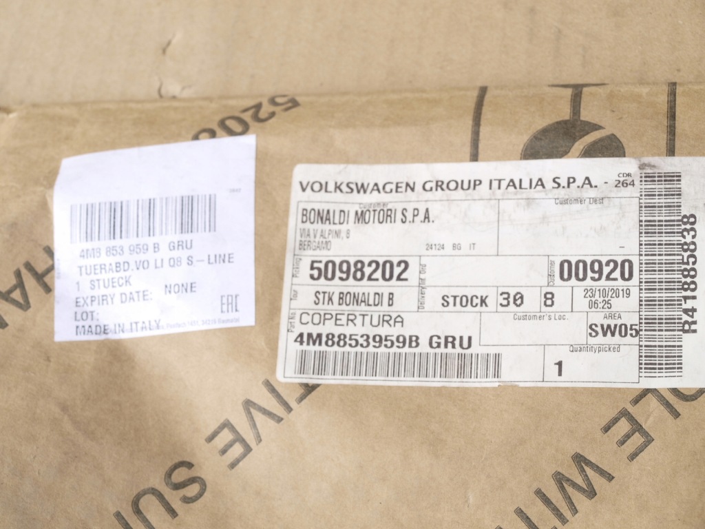 фото №11, Молдинг двері ліва audi q8 4m8 s-line org nowa