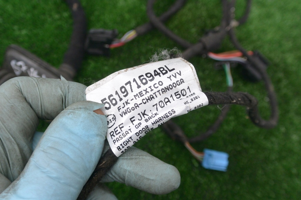 фото №7, Жгут дверь электропроводка nms fender левая перед vw passat b7 usa