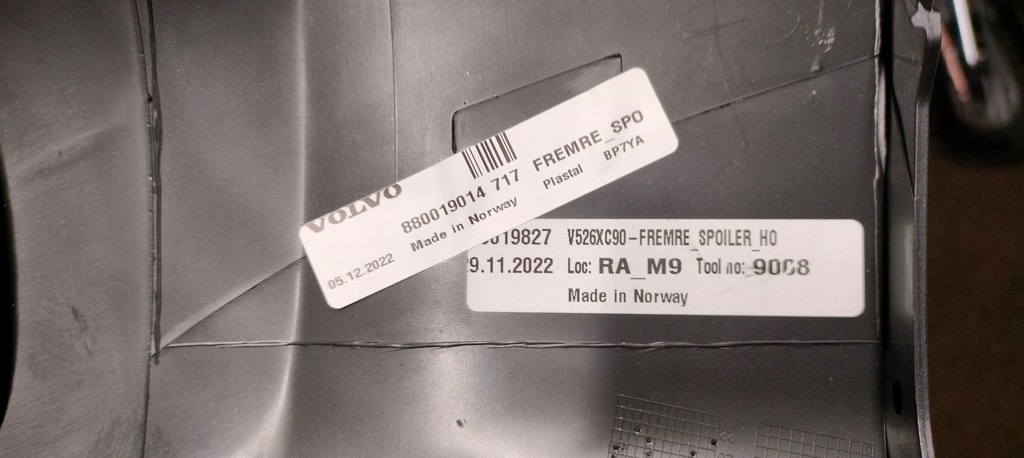 фото №8, Спойлер бампера перед volvo xc90 ii