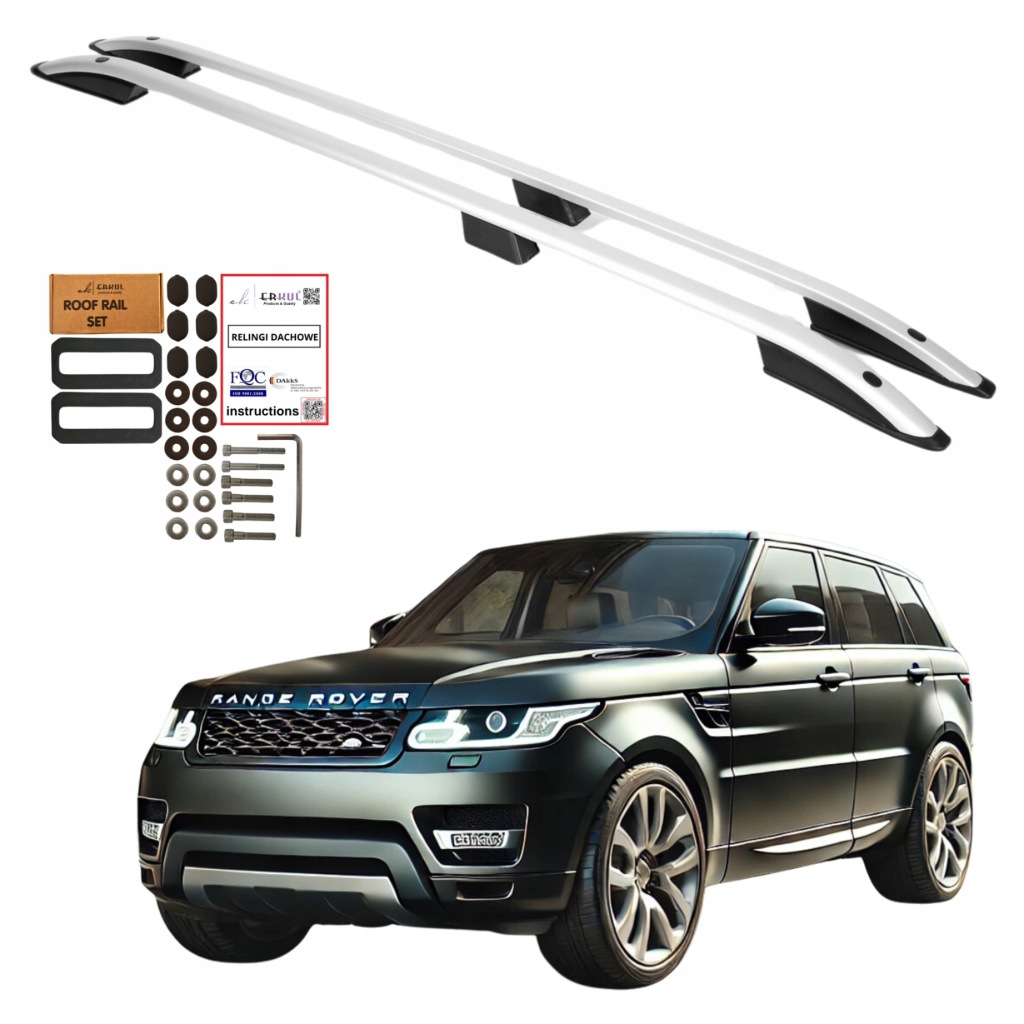фото №1, Рейлинги кровельные land rover range rover sport 2013-2022 aluminiowe прочные