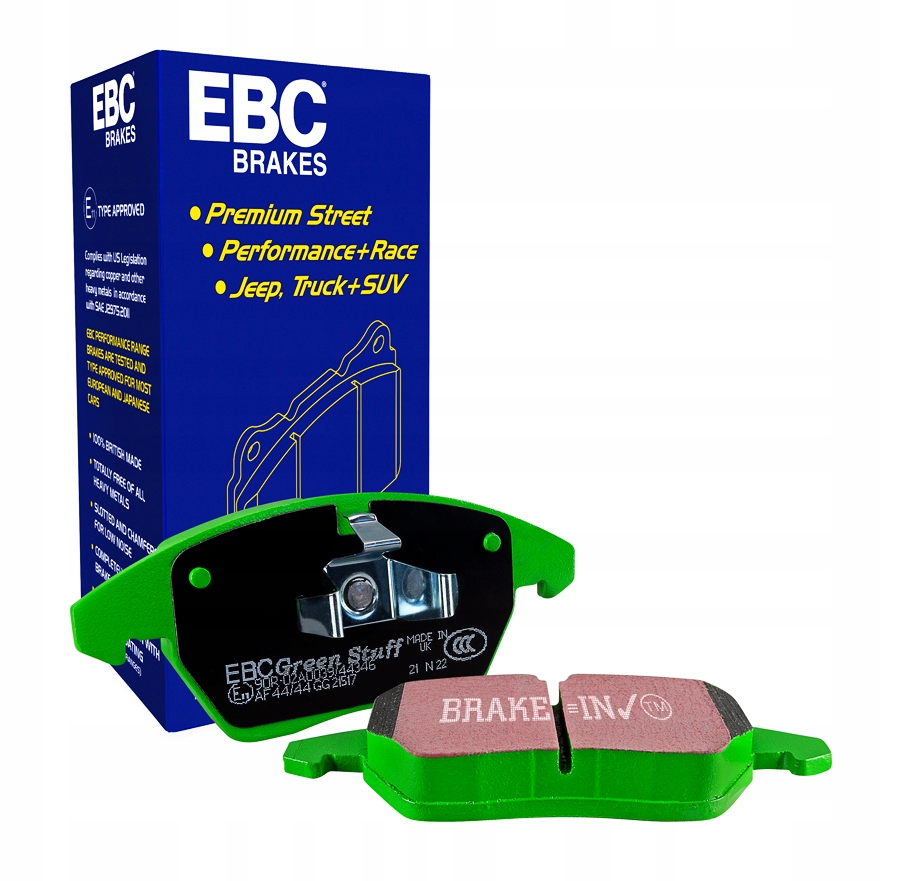 фото №3, Mocne тормозные колодки ebc brakes green stuff - mercedes sl r231 перед