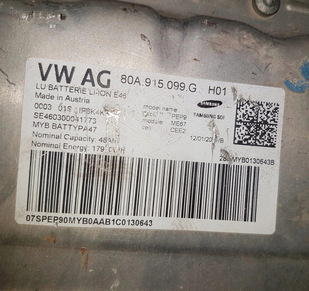 фото №7, Акумулятор hv тяговий porsche cayenne 9y3 e-hybrid audi q5/q7 4m4.915.101.a