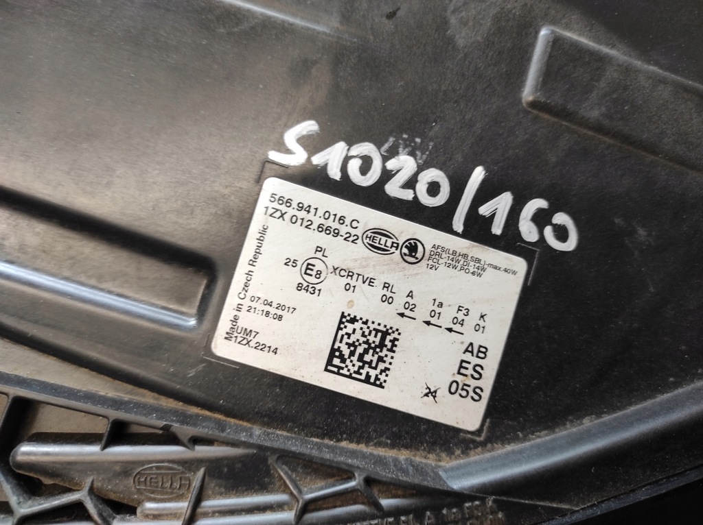 фото №7, Skoda kodiaq 16- лампа правая перед 566941016c - запчасти