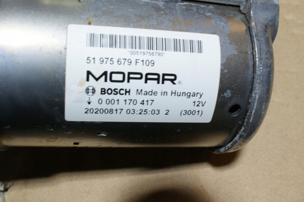 Fiat 500x 1.0 стартер 51975679 2020r Оригинал