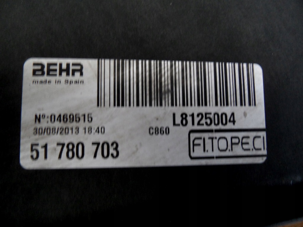 Fiat qubo 1.3 multi-jet 13r вентилятор радіатора p9107001 51805807 51780703 Зі Шроту