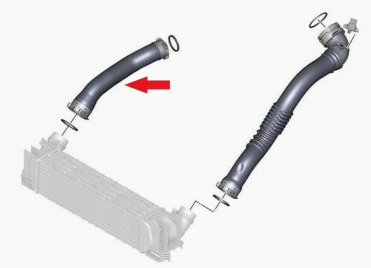 фото №3, Bmw 4 coupe f36 шланг труба пабтрубок  интеркулер