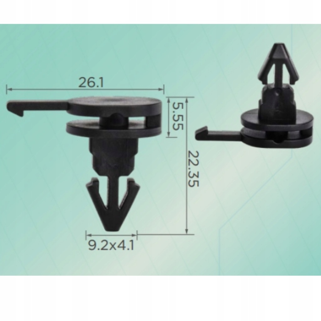 фото №2, Mini r50 r52 r53 кліпса зачіп супорт накладки крила передній 7137036159