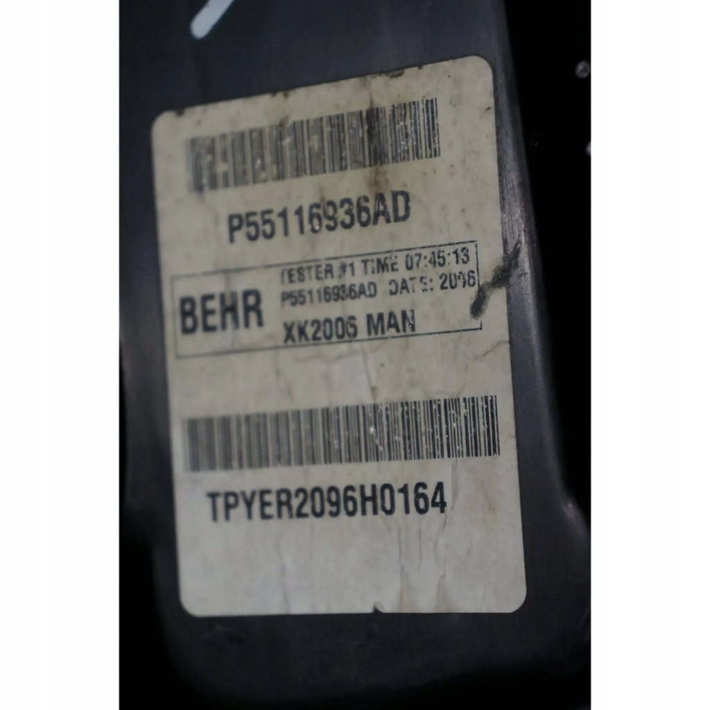 фото №8, Отопитель корпус отопителя задняя jeep commander xk 55116936